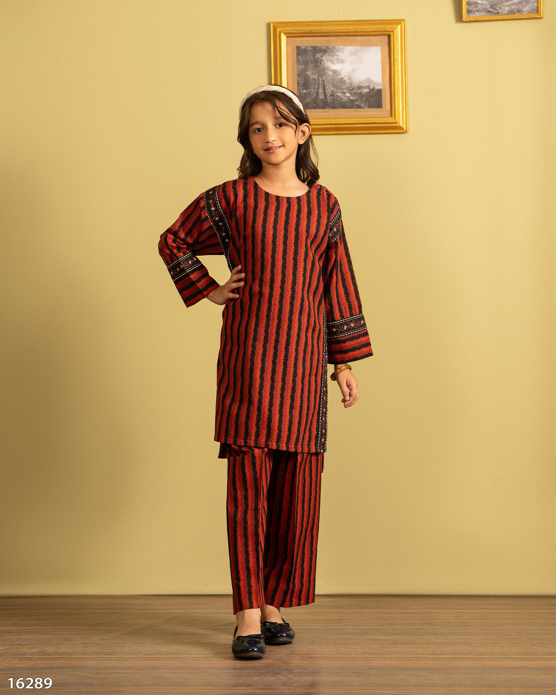 Kids 2 Piece Khaddar Suit | 16289-IG-KD