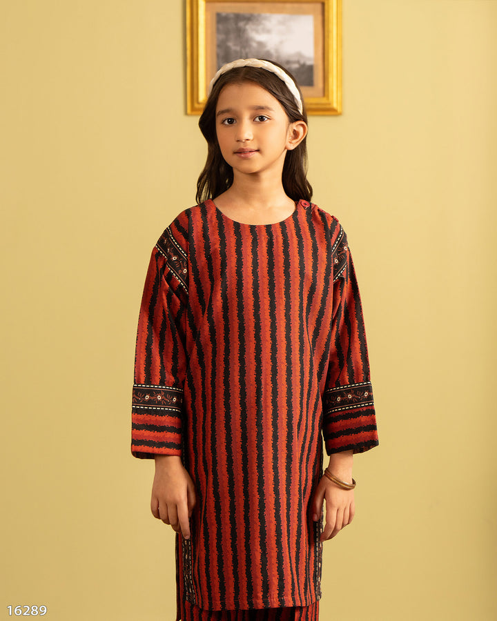 Kids 2 Piece Khaddar Suit | 16289-IG-KD