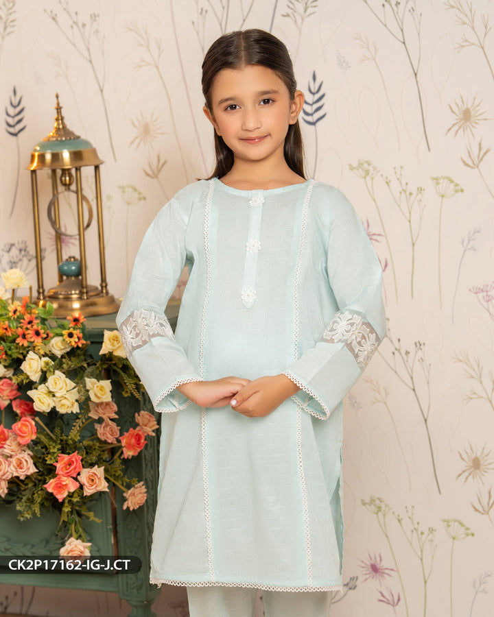 2 Piece Jacquard Cotton Suit | 17162-IG-J.CT