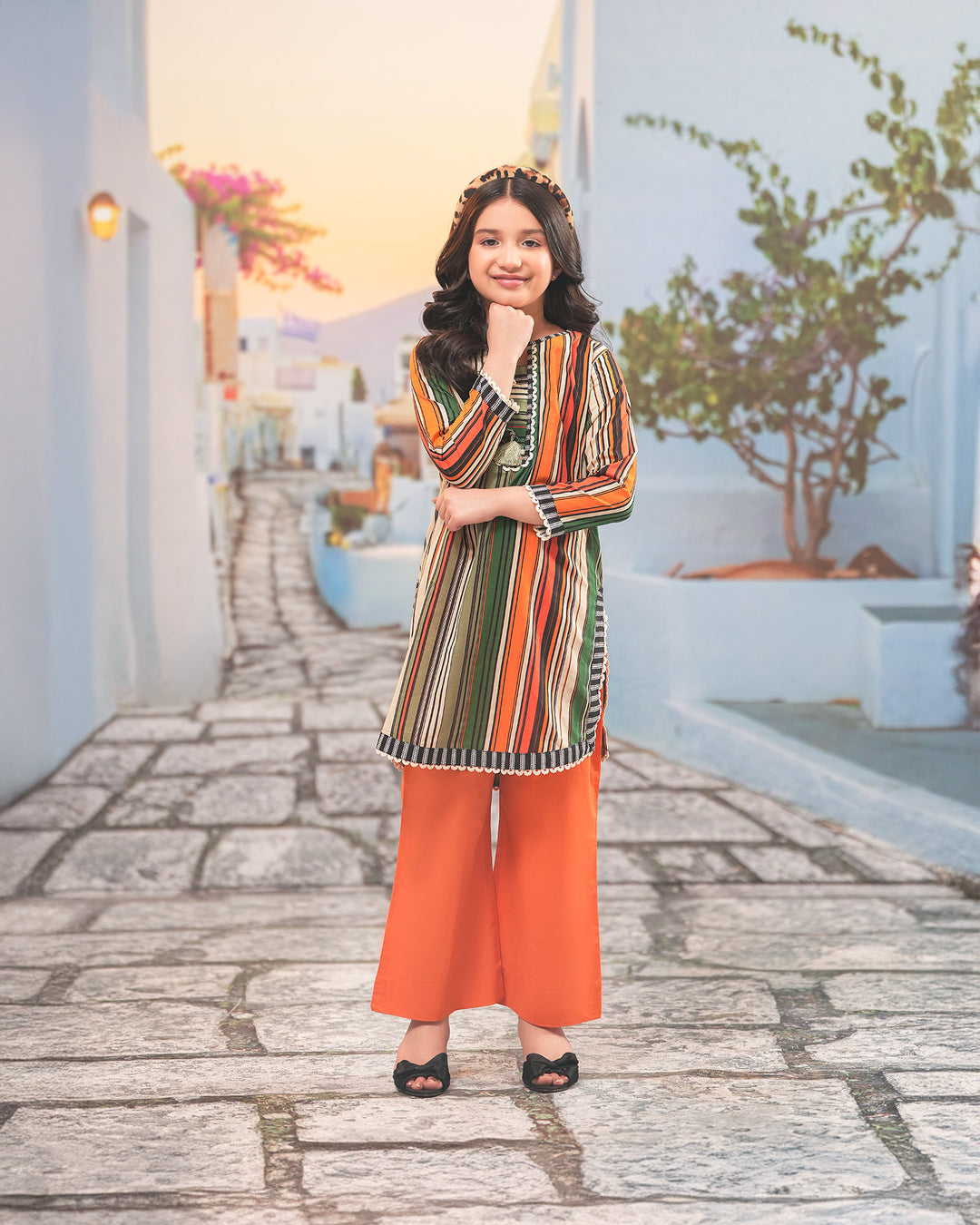 Kids 2 Piece Lawn Suit Stitched | 17175-IG-LWN - Sha Posh Textile