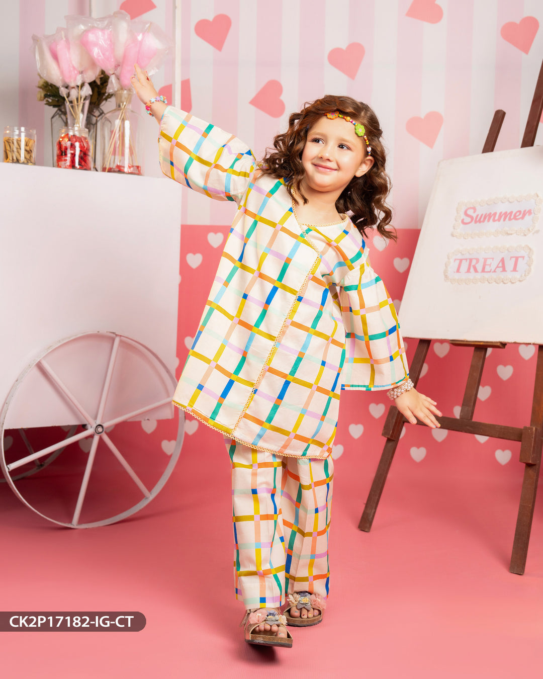 Kids 2 Piece Cotton Suit | 17182-IG-CT