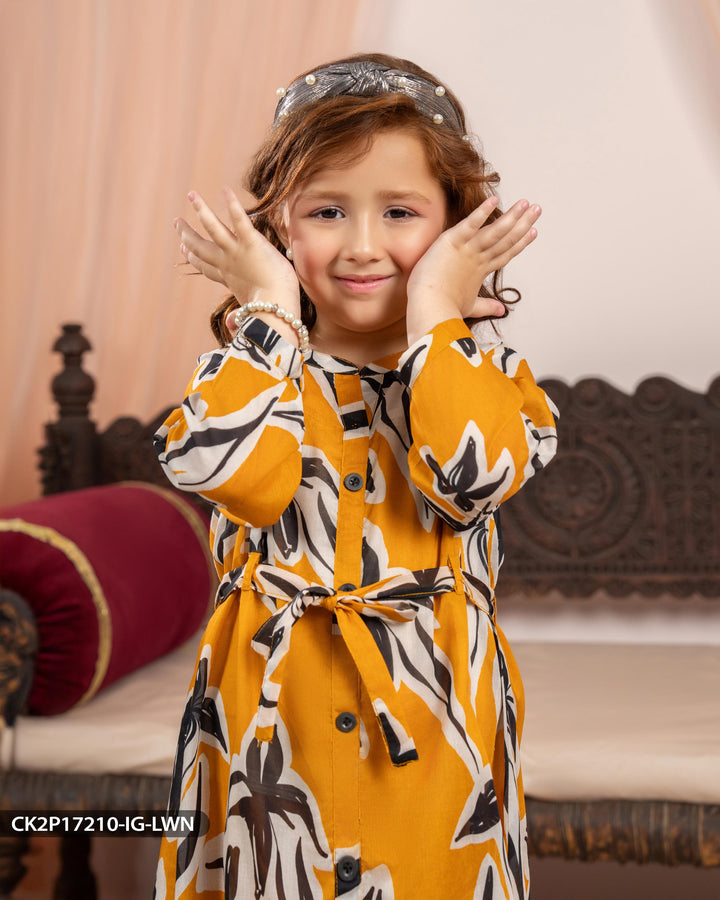 Kids 2 Piece Lawn Suit | 17210-IG-LWN