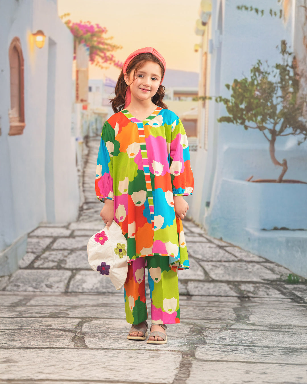 Kids 2 Piece Cotton Suit Stitched | 17211-IG-CT - Sha Posh Textile