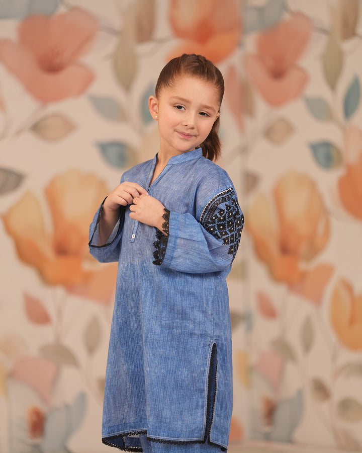 Kids 2 Piece Lawn Suit Stitched | 17236-IG-LWN - Sha Posh Textile