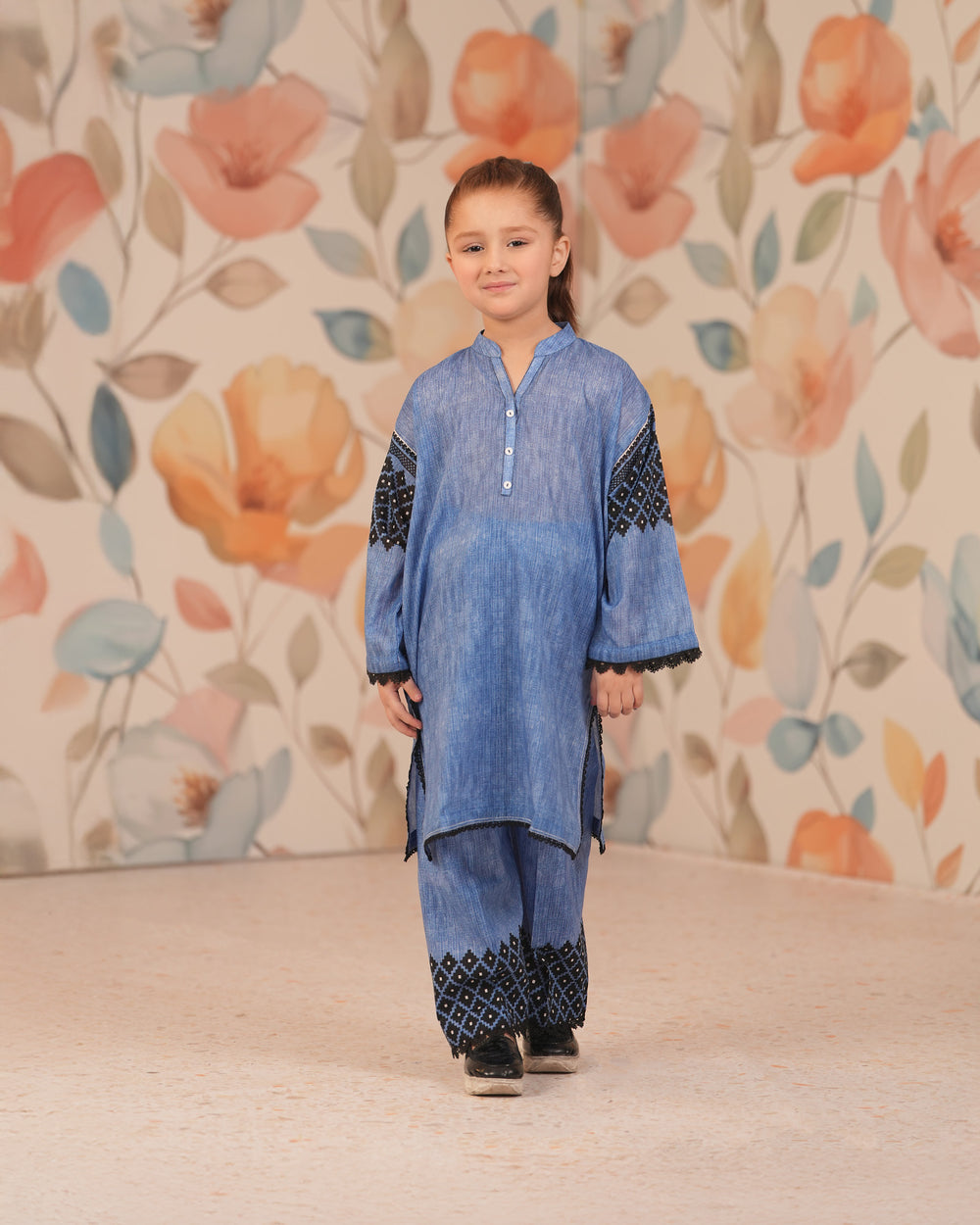 Kids 2 Piece Lawn Suit Stitched | 17236-IG-LWN - Sha Posh Textile