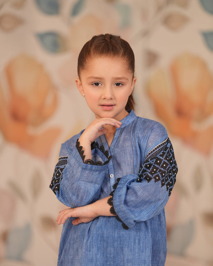 Kids 2 Piece Lawn Suit Stitched | 17236-IG-LWN - Sha Posh Textile