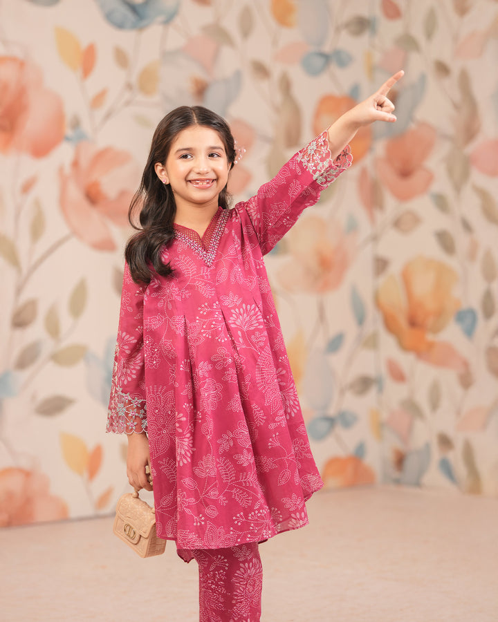 Kids 2 Piece Ready-to-Wear Lawn Suit | 1993-NA-LWN - Sha Posh Textile