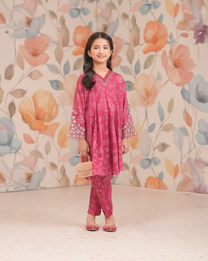 Kids 2 Piece Ready-to-Wear Lawn Suit | 1993-NA-LWN - Sha Posh Textile