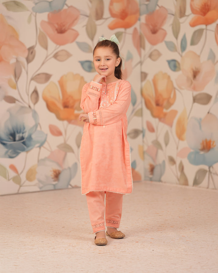 Kids 2 Piece Jacquard Cotton Suit Stitched | 1994-NA-J.CT - Sha Posh Textile