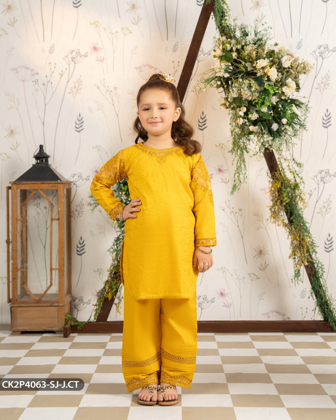 Kids 2 Piece Jacquard Cotton Suit | 4063-SJ-J.CT