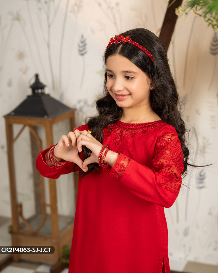 Kids 2 Piece Jacquard Cotton Suit | 4063-SJ-J.CT