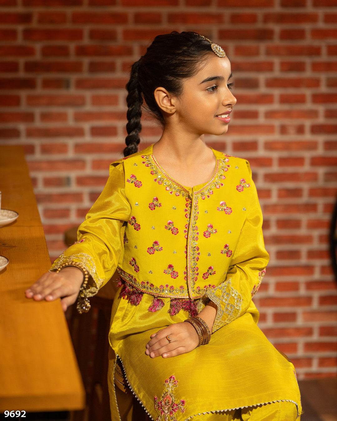 Kids 2 Piece Raw Silk Stitched Suit | 9692-IG-RWS