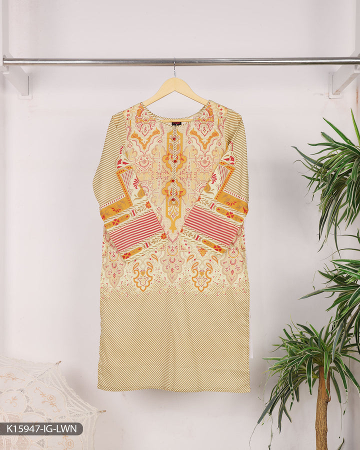 Printed Lawn Shirt | 15947-IG-LWN