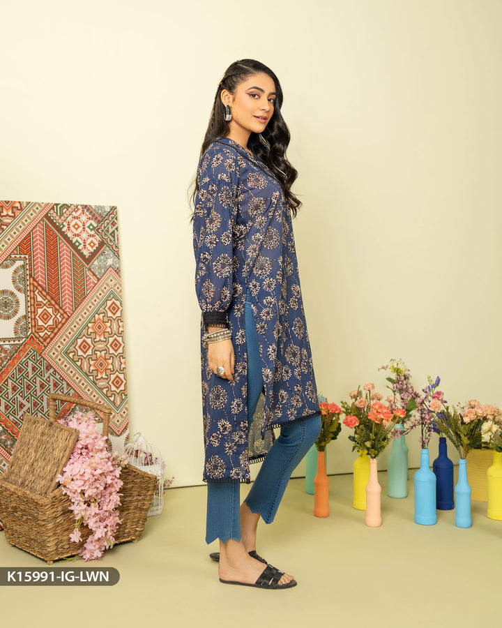 Printed Lawn Shirt | 15991-IG-LWN