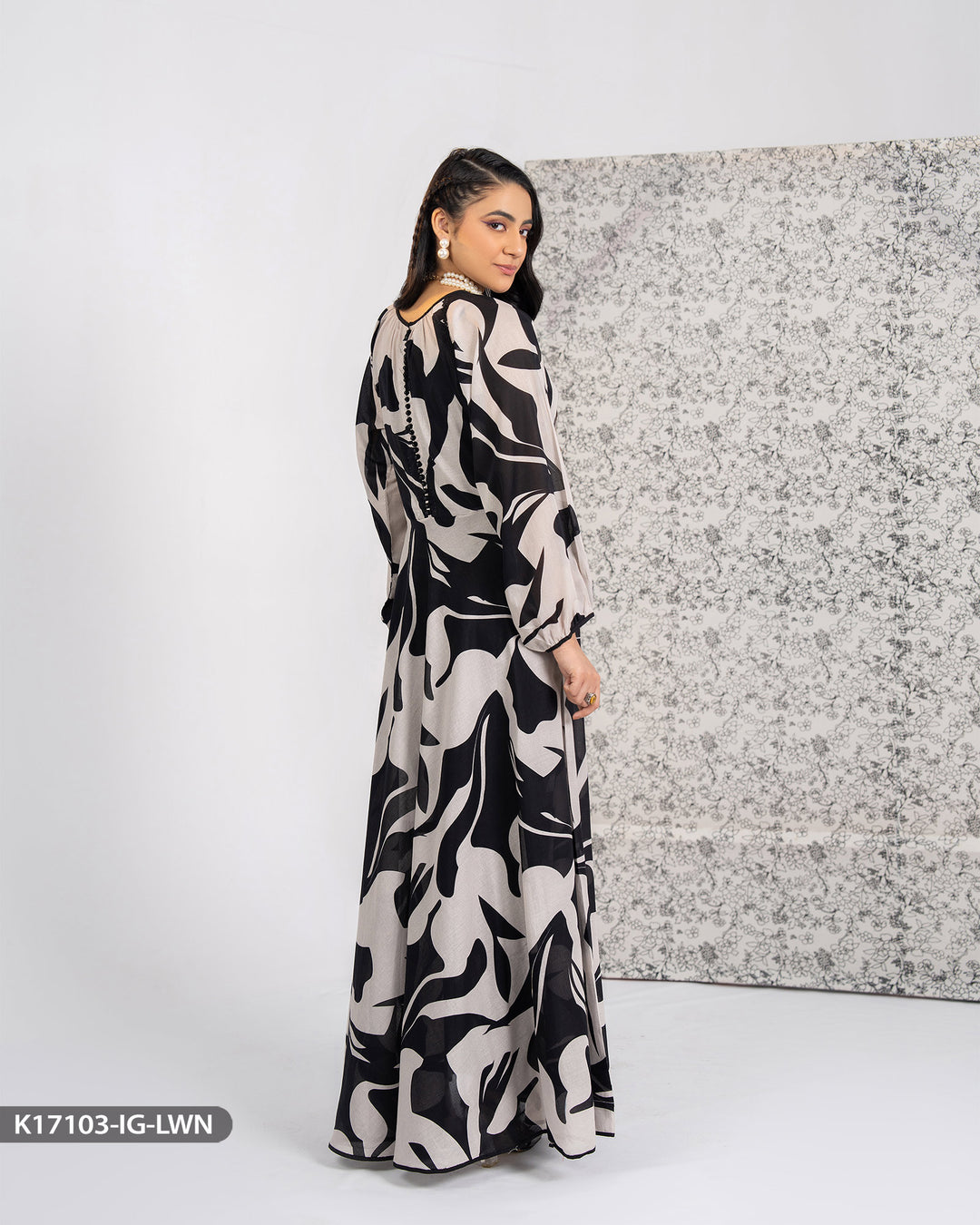 Lawn Printed Maxi | 17103-IG-LWN