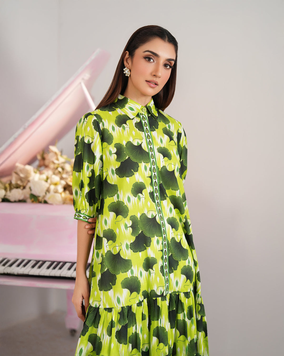 1-Piece Lawn Printed Frock | 17271-IG-LWN