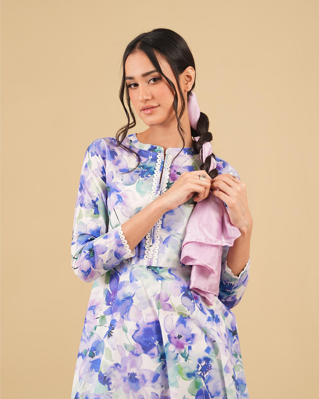 2 Piece - Printed Cambric Cotton Suit Unstitched | UNFF0107-K.CT