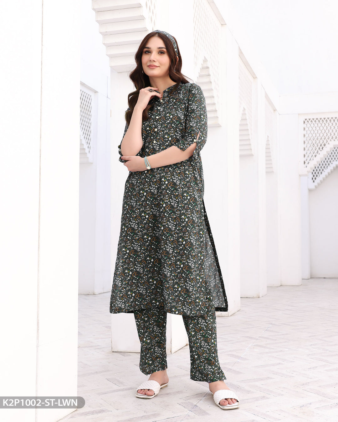 2 Piece Cotton Suit Printed | 1002-ST-K.CT