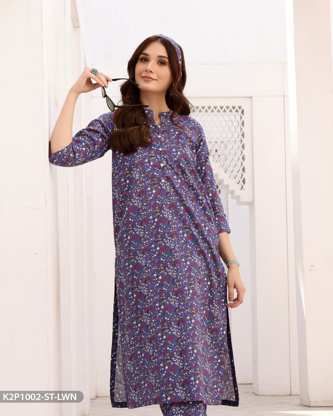 2 Piece Cotton Suit Printed | 1002-ST-K.CT