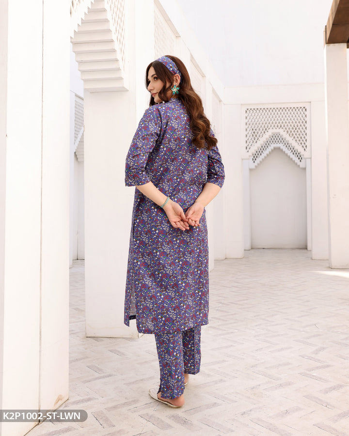 2 Piece Cotton Suit Printed | 1002-ST-K.CT