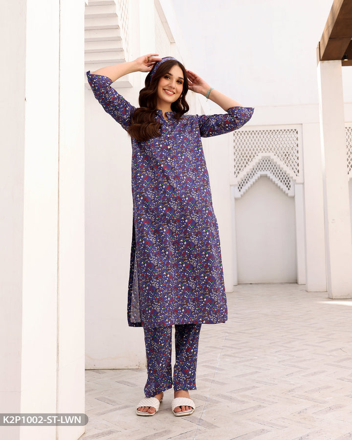 2 Piece Cotton Suit Printed | 1002-ST-K.CT