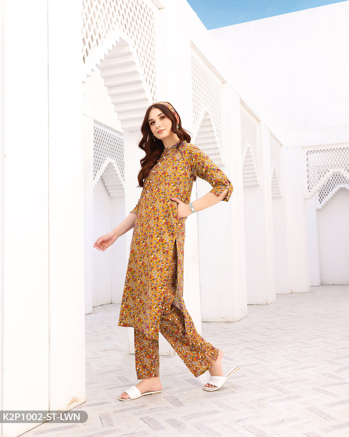 2 Piece Cotton Suit Printed | 1002-ST-K.CT