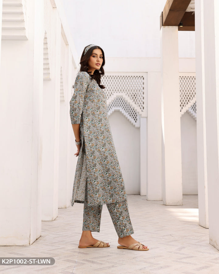 2 Piece Cotton Suit Printed | 1002-ST-K.CT