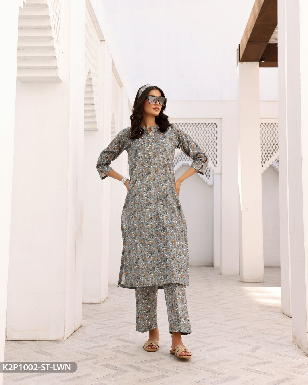 2 Piece Cotton Suit Printed | 1002-ST-K.CT