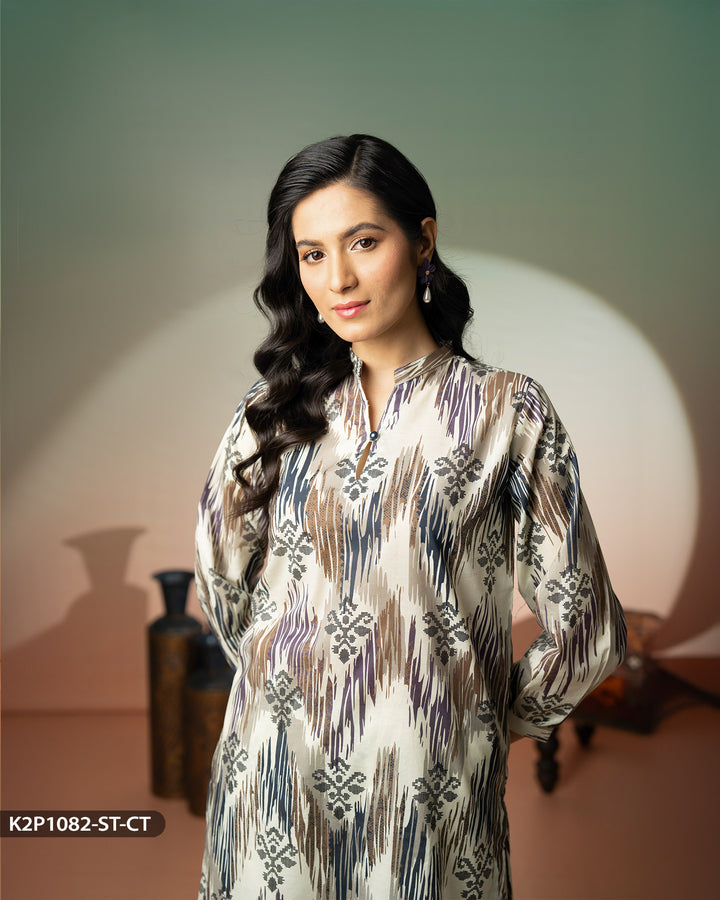 2 Piece Cotton Printed Suit | 1082-ST-CT