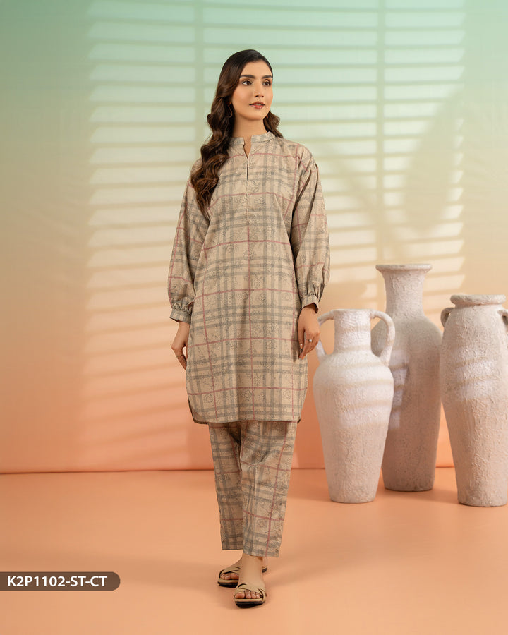 2 Piece Cotton Printed Suit | 1102-ST-CT