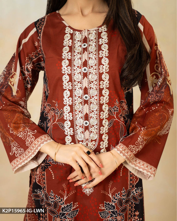 Embroidered Lawn Suit | 15965-IG-LWN