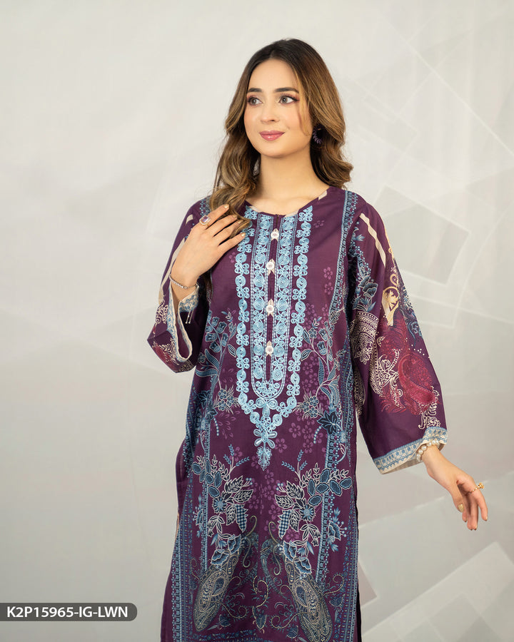 Embroidered Lawn Suit | 15965-IG-LWN