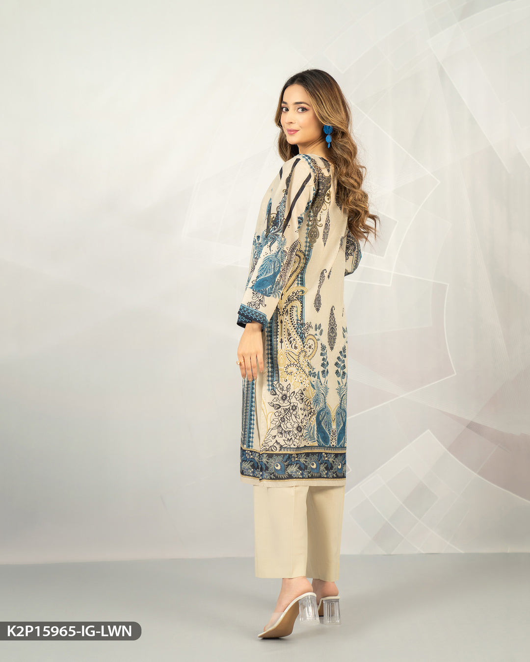 Embroidered Lawn Suit | 15965-IG-LWN