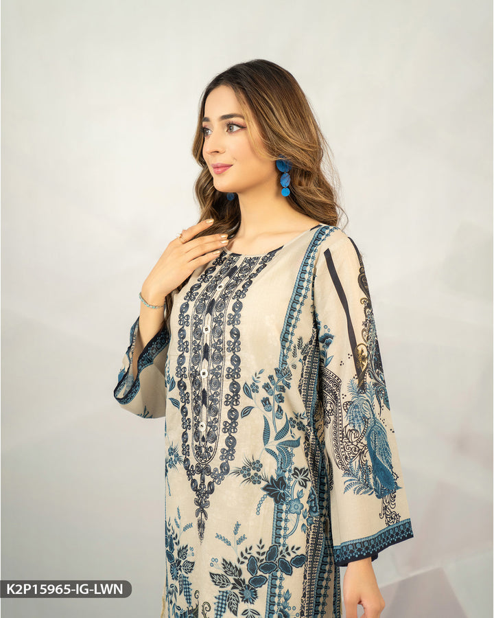 Embroidered Lawn Suit | 15965-IG-LWN