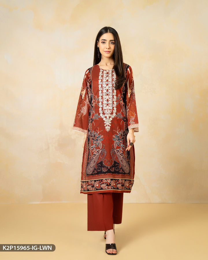 Embroidered Lawn Suit | 15965-IG-LWN