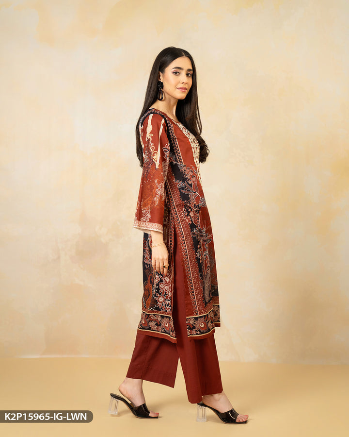 Embroidered Lawn Suit | 15965-IG-LWN