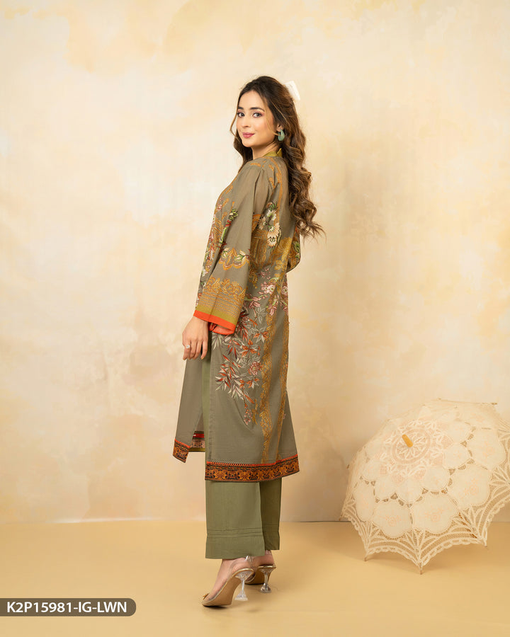 2 Piece Lawn Printed Suit | 15981-IG-LWN