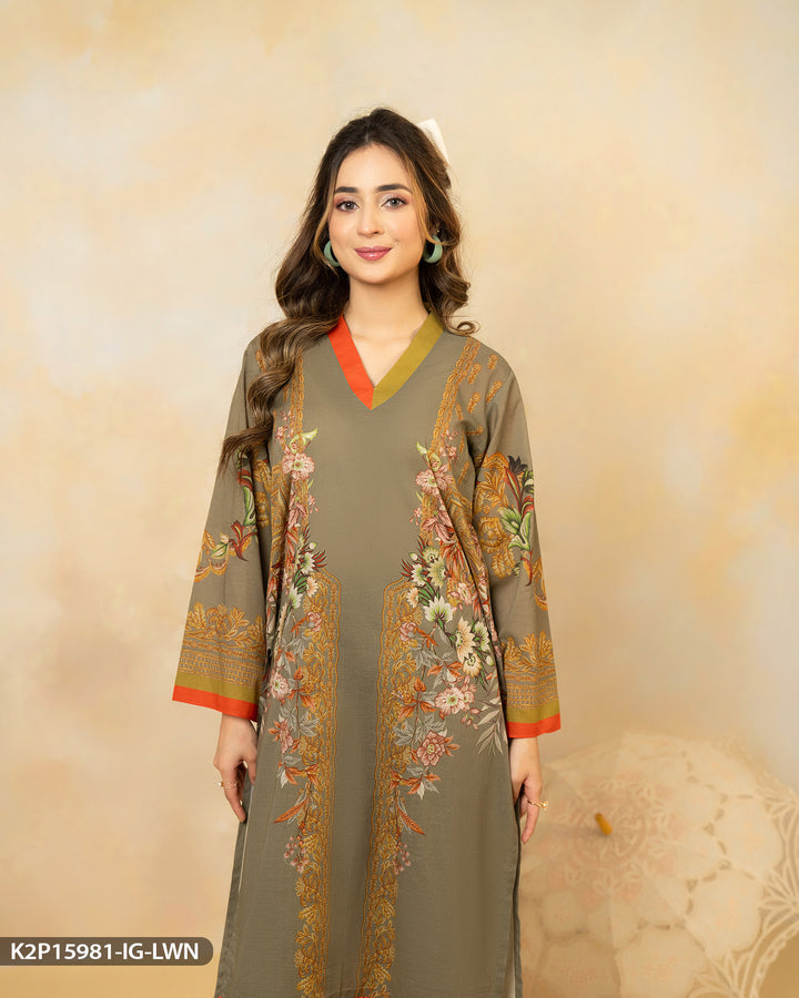 2 Piece Lawn Printed Suit | 15981-IG-LWN