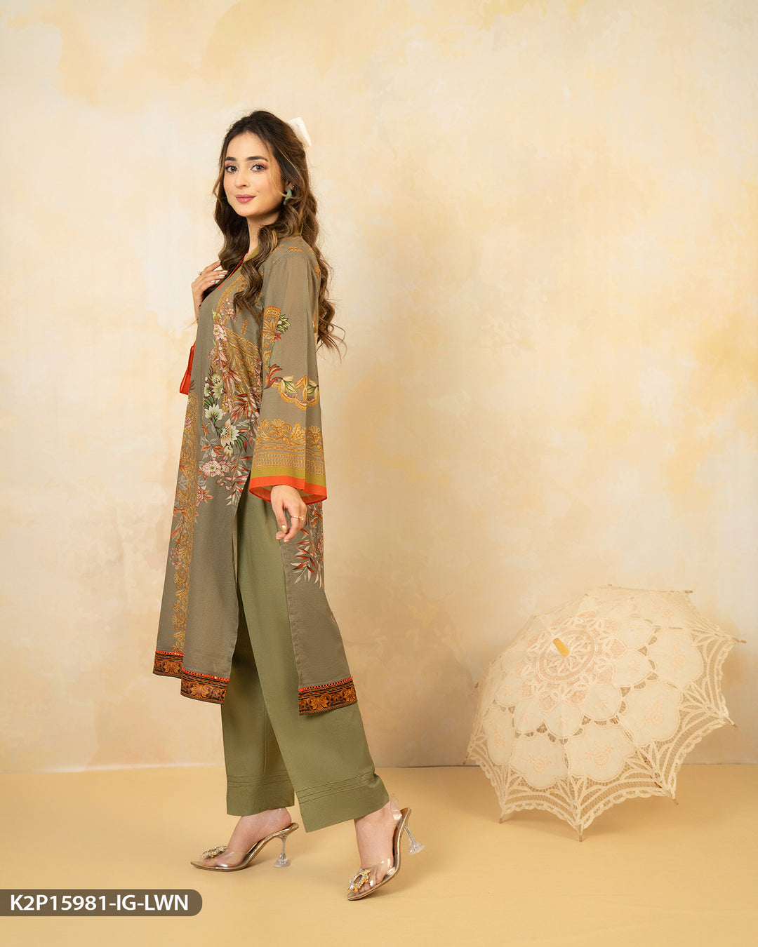 2 Piece Lawn Printed Suit | 15981-IG-LWN