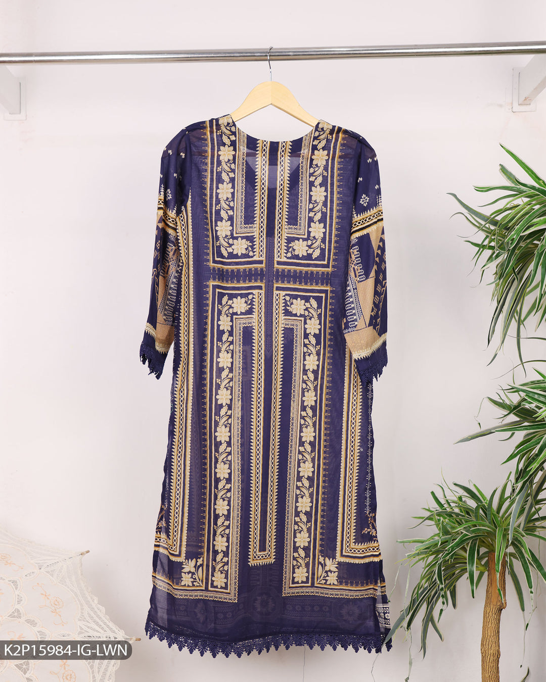 2 Piece Printed Lawn Suit | 15984-IG-LWN