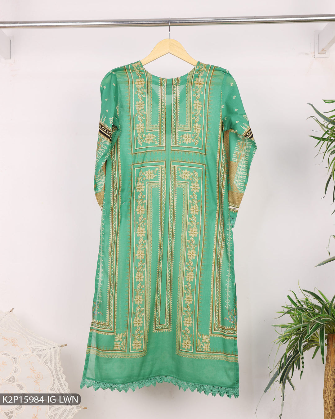 2 Piece Printed Lawn Suit | 15984-IG-LWN