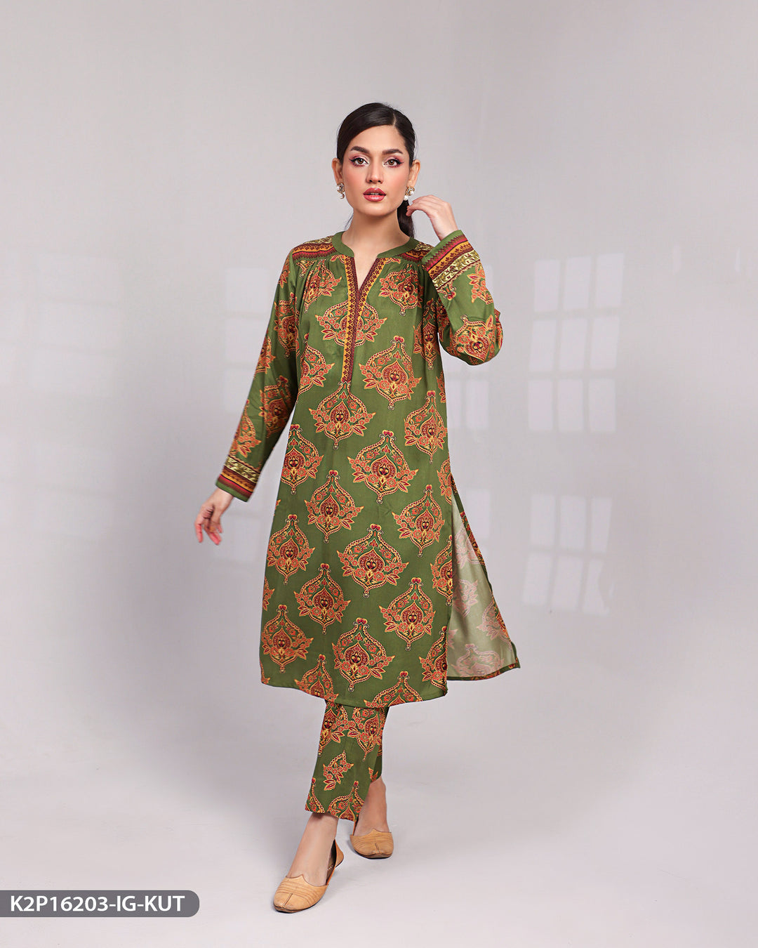 Cotail Printed Suit | 16203-IG-KUT