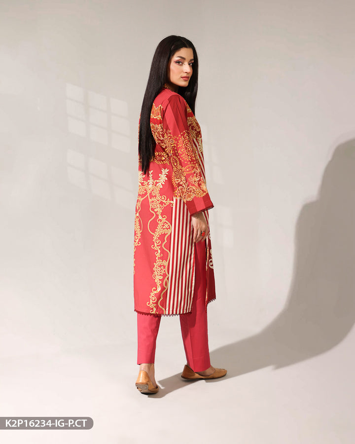 Printed Poplin Cotton Suit | 16234-IG-P.CT