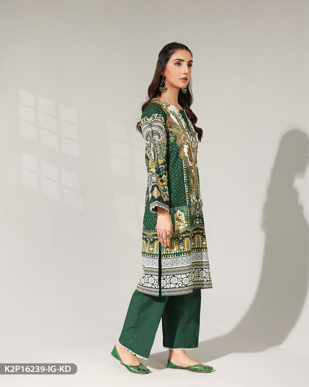 Khaddar Printed Suit | 16239-IG-KD