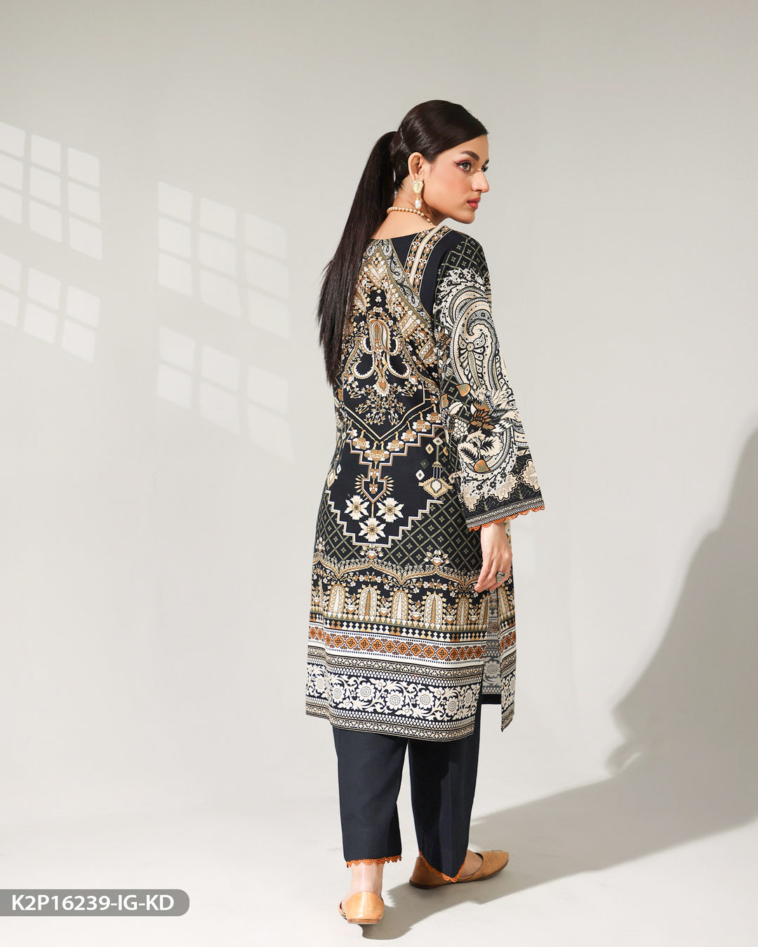 Khaddar Printed Suit | 16239-IG-KD