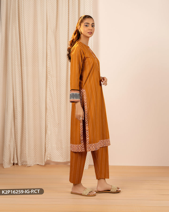 2 Piece Polin Cotton Suit | 16259-IG-P.CT