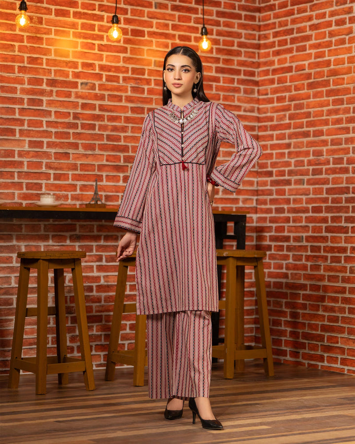 2 Piece Khaddar Suit Stitched | 16284-IG-KD