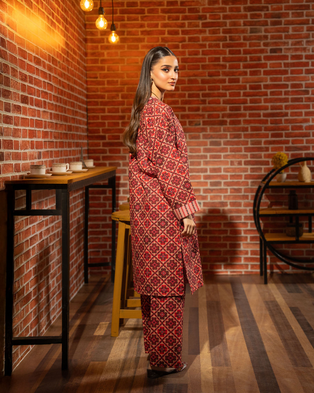 2 Piece - Printed Khaddar Suit Unstitched | UNFF003-KD