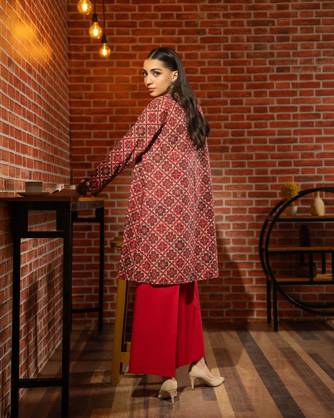 2 Piece - Printed Khaddar Suit Unstitched | UNFF003-KD