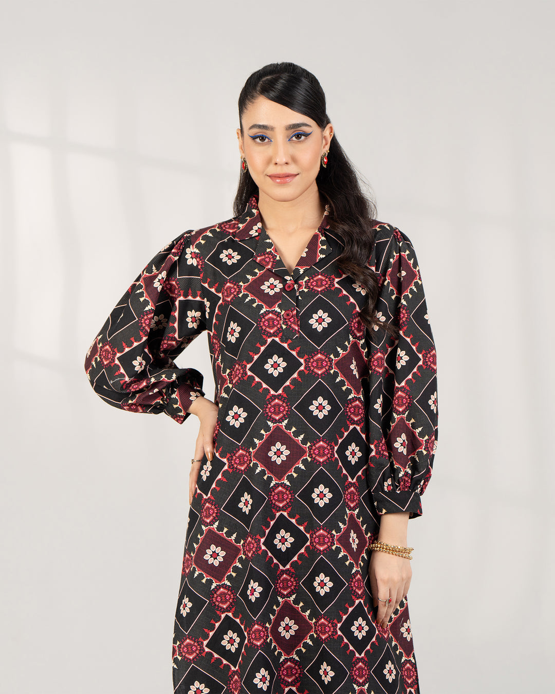 2 Piece - Printed Khaddar Suit Unstitched | UNFF-002